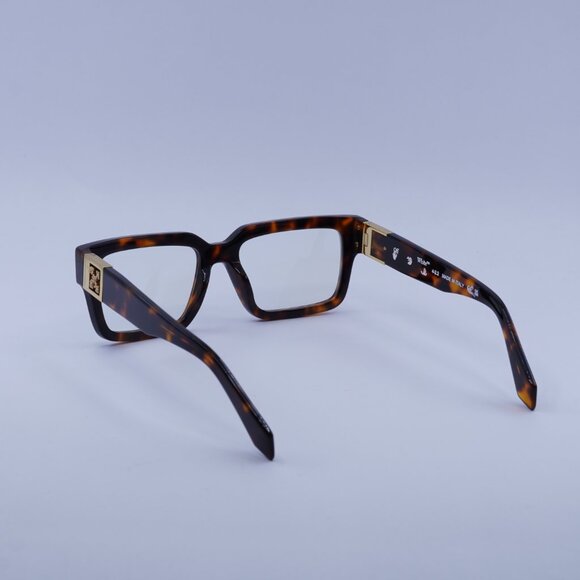 Off-White OERJ015 STYLE 15 6000 Eyeglasses Havana 54mm Square Frame - Picture 5 of 10